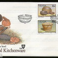 Venda 1989 Traditional Kitchenware Art Handicraft Tribes Sc 189-92 FDC # 16459