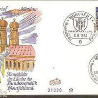 Germany 1964 States Capital National Theater Munich Building Architecture Emblem