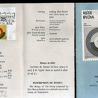 India 1976 Industrial Development Phila-681 Cancelled Folder