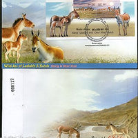 India 2013 Wild Ass of Ladakh & Kutch - Kiang & Ghor Kar M/s on Private FDC # 7259