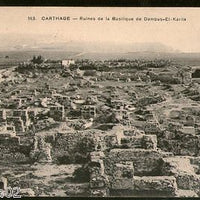Tunisia 1911 Ruins of the Damus-El-Karita Basilica View / Picture Post Card #131