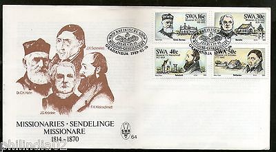 South West Africa 1989 Missionaries & Mission Station Sc 610-13 FDC # 6133