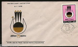 India 1973 INDIPEX-73  Phila-564 FDC