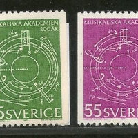 Sweden 1971 Abstract Music by Ingvar Lidholm 2v MNH # 1884