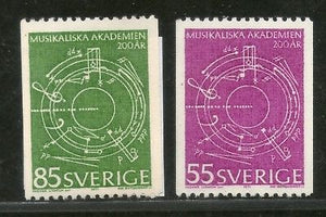 Sweden 1971 Abstract Music by Ingvar Lidholm 2v MNH # 1884