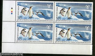 India 2009 Preserve Polar Regions & Glacier Penguine Traffic Light BLK MNH