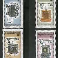 Bophuthatswana 1984 History of Telephones Science Telecom Sc 125-28 MNH # 3952