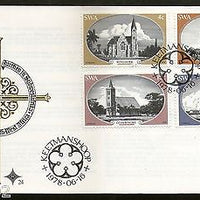 South West Africa 1978 Churches Architecture Christianity Sc 419-22 FDC # 16088