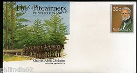 Norfolk Is. Charles A. Christian Pioneer Sawmiller Postal Stationery Env. #16495