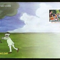 India 2016 Children's Day Picnic with Parents Painting Art 2v FDC# F3105-6