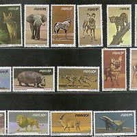 South West Africa 1980-85 Wildlife Animals Lion Deer Rhino Sc 447-63 MNH # 1268