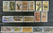 South West Africa 1980-85 Wildlife Animals Lion Deer Rhino Sc 447-63 MNH # 1268