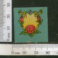 India Vintage Trade Label Blank Essential Oil Label Rose Flower # 1918