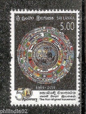 Sri Lanka 2011 50th Anniversary of Non-Allied Movement India Flag of Nations MNH # 341010