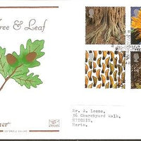 Great Britain 2000 Millennium Series Tree & Leaf Flora Plant FDC # 8034