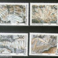 Transkei 1992 Fossils Marine Life Animals Sc 231-34 MNH # 4141