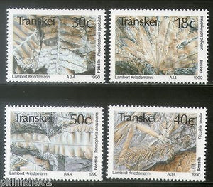 Transkei 1992 Fossils Marine Life Animals Sc 231-34 MNH # 4141