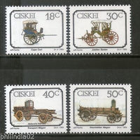 Ciskei 1989 Early Transportation Cart Wagon Jubilee Spider Sc 143-6 MNH # 2711