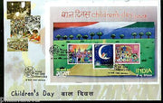 India 2008 Children's day Paintings Phila-2404 M/s on Private FDC # 10238A