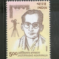 India 2004 Jyoti Prasad Agarwala Film Camera Cinema Writer Phila-2050 MNH