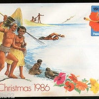 Papua New Guinea Legend of Hibiscus Christmas Postal Stationery Envelope Mint #7542