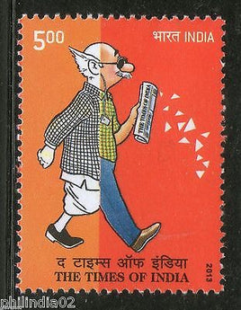 India 2013 Times of India R. K. Laxman Drawing Art 1v MNH