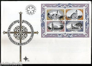 South West Africa 1978 Churches Architecture Christianity Sc 419-2 M/s FDC 15177