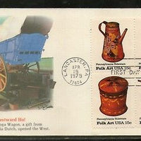 USA United States 1979  Folk Art Pottery Handicraft 4v FDC # 16386