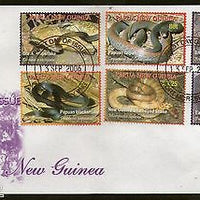 Papua New Guinea 2006 Snakes Reptiles Wildlife Fauna Sc 1229-34 FDC # 6483