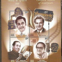 India 2003 Golden Voice of Yesterday Music Singers Phila-1972 / Sc 2007a M/s MNH