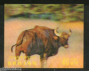Bhutan 1970 Water buffalo Wild Life Animals Exotica 3D Stamp Sc 116e MNH # 3796