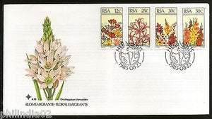 South Africa 1985 Indigenous Flowers Plant Tree Flora Sc 656-9 FDC # 16188