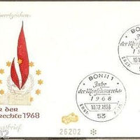 Germany 1968 Human Rights Year Flame Emblem Sc 992Cover