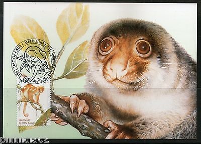 Australia 1996 Indonesia Spotted Bear Joint Issue Wildlife Animal Max Card #7898