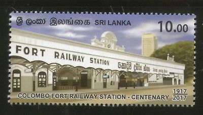 Sri Lanka 2017 Colombo Fort Railway Station Train Locomotive Transport MNH #3445