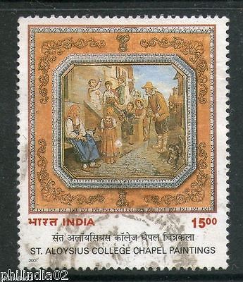India 2001 St. Aloysius College Chapel Paintings 1v Phila-1811 Used Stamp