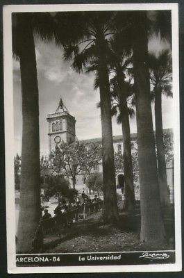 Spain 1953 Barcelona University Architect View Picture Post Card to Finland #192