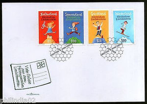 Liechtenstein 2006 Tourism Promotion Restaurant Patron Skier  Sc 1348-51 FDC # 7643