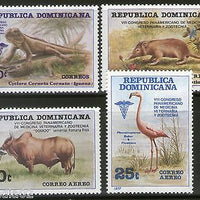 Dominican Rep 1977 Veterinary Congress Bird Lizard Wildlife Sc 797-C263 MNH 3583