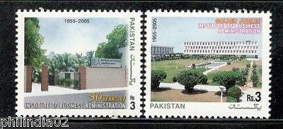 Pakistan 2005 Institute of Business Administration Karachi Sc 1064-65 MNH # 4222