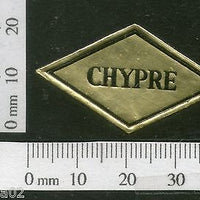 India 1950's Chypre French Print Vintage Perfume Label Multi-Colour # 1532