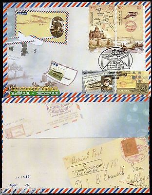 India 2011 100 Years of First Airmail Aerial Post Map Ship Private FDC # 6576