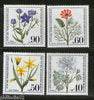 Germany - Berlin 1980 Wild Flowers Plant Flora Sc NB171-74 MNH # 3508