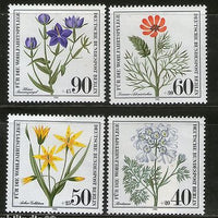 Germany - Berlin 1980 Wild Flowers Plant Flora Sc NB171-74 MNH # 3508