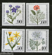 Germany - Berlin 1980 Wild Flowers Plant Flora Sc NB171-74 MNH # 3508