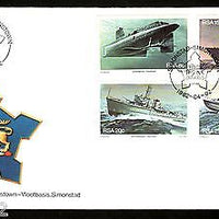 South Africa 1982 Naval Submarine Ship Caot of Arms Sc 560-63 FDC # 16161