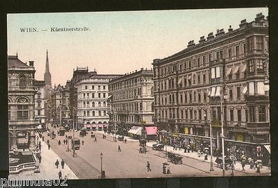 Austria Kärntnerstrasse Street View Wien Vienna Vintage Picture Post Card # PC51