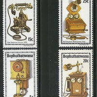 Bophuthatswana 1981 History of Telephones Science Telecom Sc 76-79 MNH # 4269