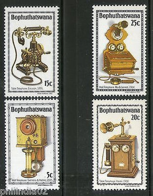 Bophuthatswana 1981 History of Telephones Science Telecom Sc 76-79 MNH # 4269
