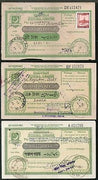 Pakistan 6 Different Postal order with additional stamps affixed used # 5245